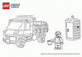 City Coloring Pages Lego Truck Printable Library Service Print Clipart Popular Activities Coloringhome sketch template