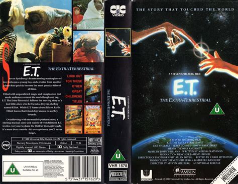 extra terrestrial vhs cover widescreen  uk cic