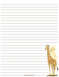 animal stationery  writing paper writing paper printable