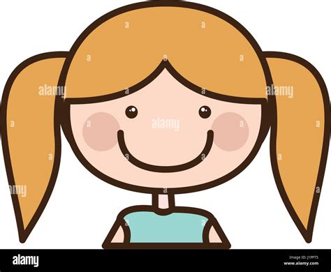 smiling  girl stock vector images alamy