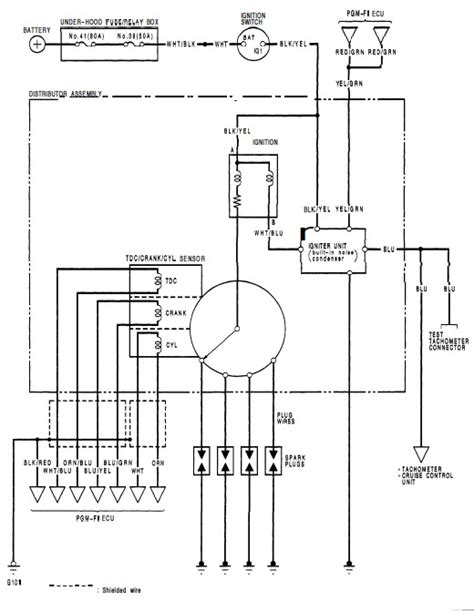 wiring diagram   ignition system honda tech honda forum discussion
