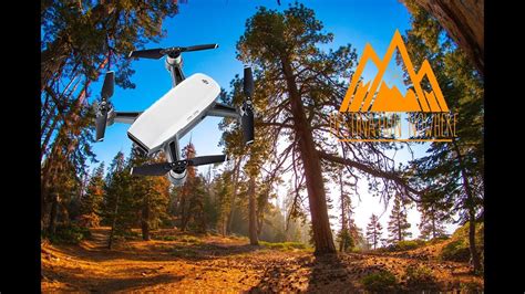 flying dji spark drone  mountain hiking youtube