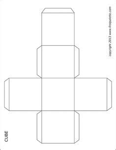 cube outline  printable teaching  printables cube pattern