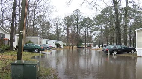 mobile home park residents concerned  flooding continues wcti