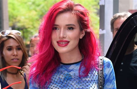 Bella Thorne Rocks Checkered Bodysuit Silver Platforms And Lots Of