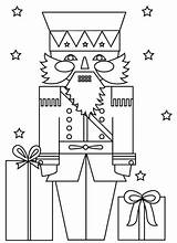 Coloring Nutcracker Soldier Christmas Pages Template Printable Fallen sketch template