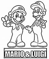 Coloring Mario Pages Super 3d Luigi Library Clipart sketch template
