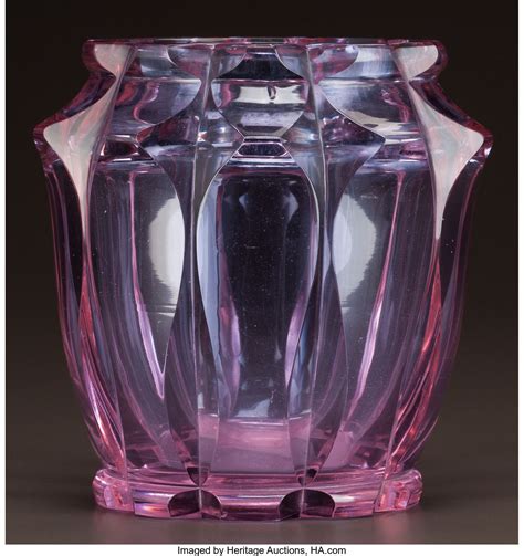 Moser Rare Alexandrite Glass Vase Circa 1920 Lot 60627 Heritage