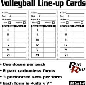 printable volleyball lineup sheet template oldchopper