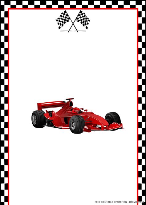 race car template printable