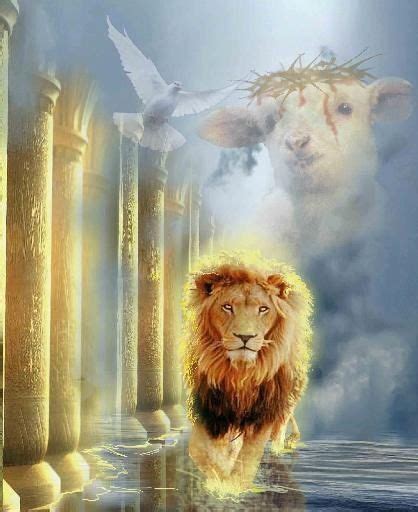 Lion And The Lamb Prophetic Art Lion And Lamb