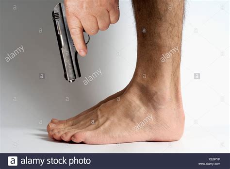 shot    foot high resolution stock photography  images alamy