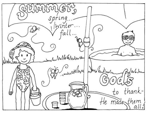 summer season coloring page  printable coloring pages  kids