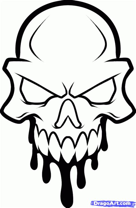 Badass Skull Drawings Free Download On Clipartmag