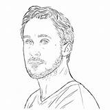 Colorare Gosling Attore Gqitalia Preferito Commenti sketch template
