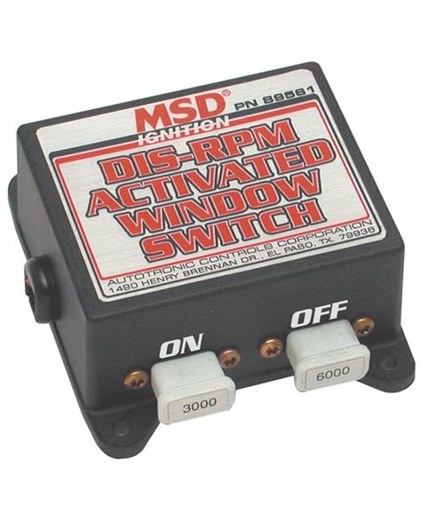 msd ignition  msd rpm activated window switches summit racing