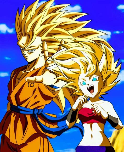 Goku And Caulifla Dragon Ball Super Personajes De Dragon Ball