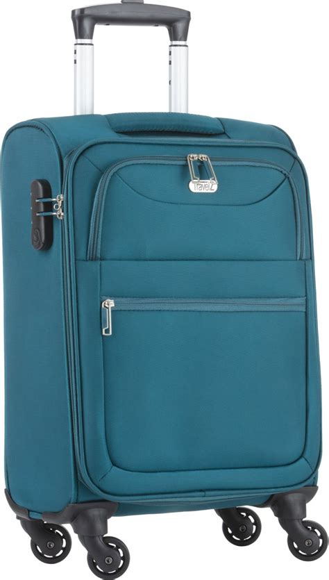 bolcom travelz handbagagekoffer soft cm nylon handbagage trolley emerald green