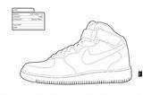 Nike Coloring Jordan Air Pages Force Shoe Drawing Shoes Sheets Basketball Jordans Sneaker Michael Template Books Adidas Cool Draw Sneakers sketch template