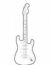 Guitar Coloring Pages Electric Bass Getcolorings Printable Color Getdrawings sketch template