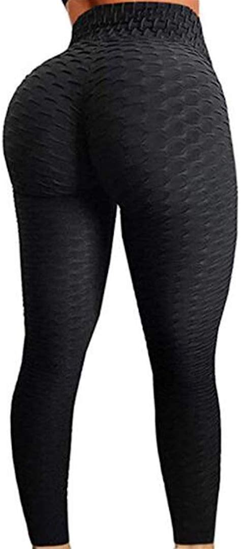 fittoo women high waist textured workout leggings butt scrunch yoga