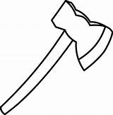 Hatchet Coloring Ax Pages Drawing Clip Template Long Handle Clipart Draw Kids Button Using Print Grab Feel Could Please Also sketch template