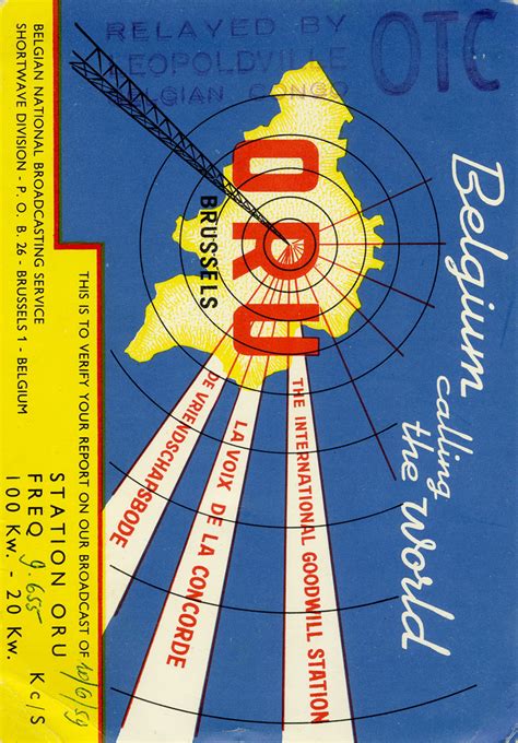 Museum Ham Radio Qsl Cards From The 1950s 60s