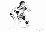 Men Drawing Cyclops Draw Pencil Sketch Realistic Hero sketch template