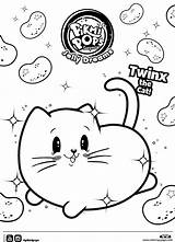 Pikmi Twinx Print Skittles sketch template