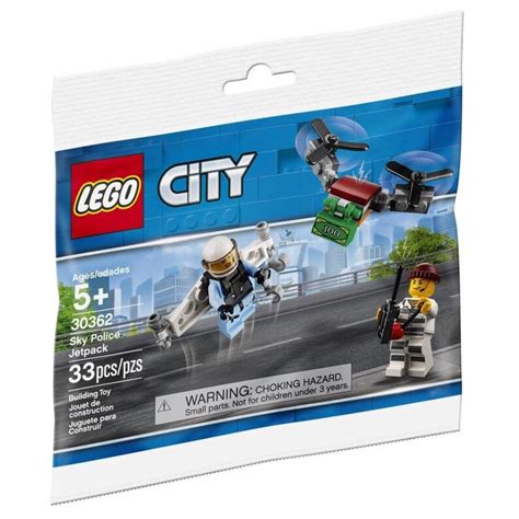 lego city sky police jetpack drone  minifigures  sealed etsy