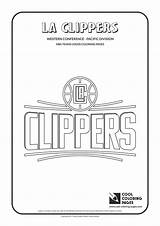 Coloring Nba Pages Clippers Logos Teams Cool La Basketball Angeles Los Logo Sheets Print Template Kings sketch template