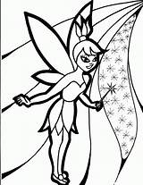 Tinkerbell Coloring Pages Halloween sketch template