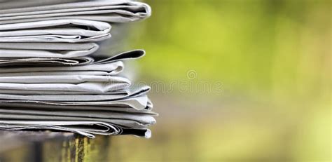 stack  newspapers web banner idea stock image image  magazine