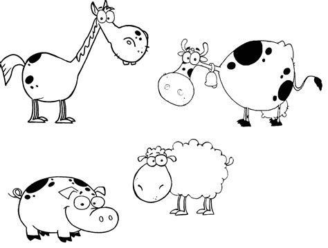 cute farm animals coloring pages coloringrocks farm animal