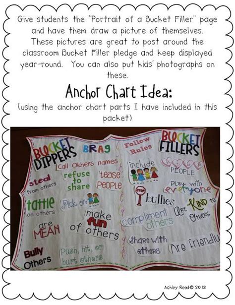 Bucket Dippers And Bucket Fillers Anchor Chart Teaching Beginning