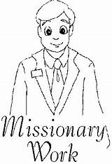 Missionary Lds Missionaries sketch template