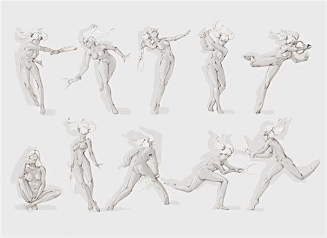 Pose Reference Tennis Girl Draw Figure Drawing By