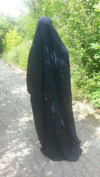 Serene And Modest In Overhead Abaya Niqab Hijab Niqab