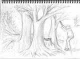 Deforestation Draw sketch template