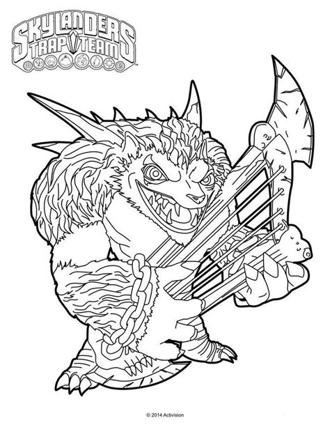skylanders trap team coloring pages wolfgang coloring pages