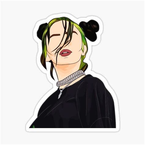 pin  stickers billie eilish