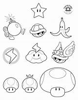 Mario Coloring Colour Pages Super Color Bros Colouring Characters Drawings Brothers Kart Sheets Print Power Ups These Kleurplaat Items Ausmalbild sketch template