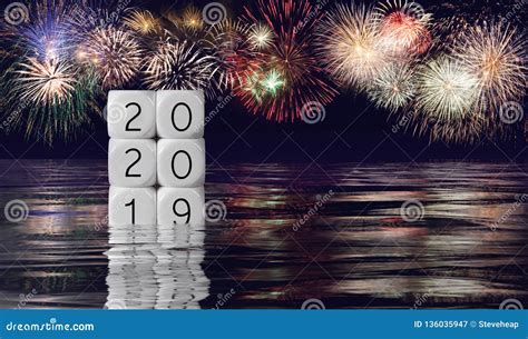 composite  fireworks  calendar    year holiday background stock image image