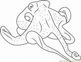Octopus Coloring Baby Pages Octopuses Coloringpages101 Printable Kids Mollusca sketch template
