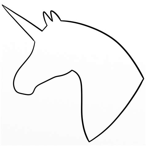 unicorn head silhouette unicorn crafts unicorn invitations diy