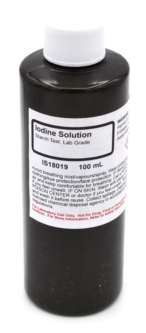 laboratory grade iodine solution ml  curated chemical