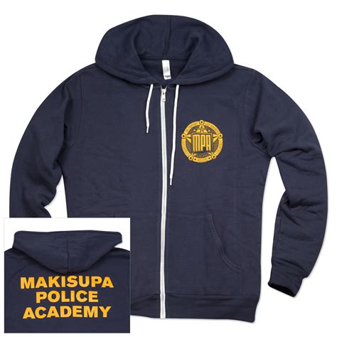 makisupa police academy zip up fleece hoodie shop the phish dry goods official store