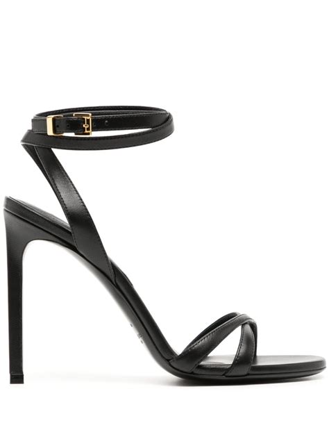 michael kors collection chrissy 100mm leather sandals farfetch