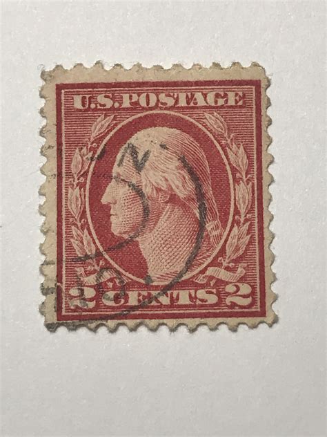 george washington  cent red stamp collectors universe