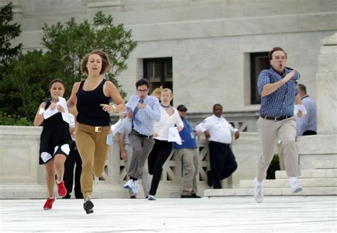 Interns Running To Deliver News Of Gay Marriage